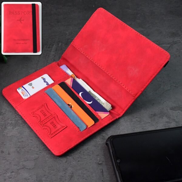 Premium Multifunction Travel Passport Holder & Wallet (15x11cm / 1 Pc)