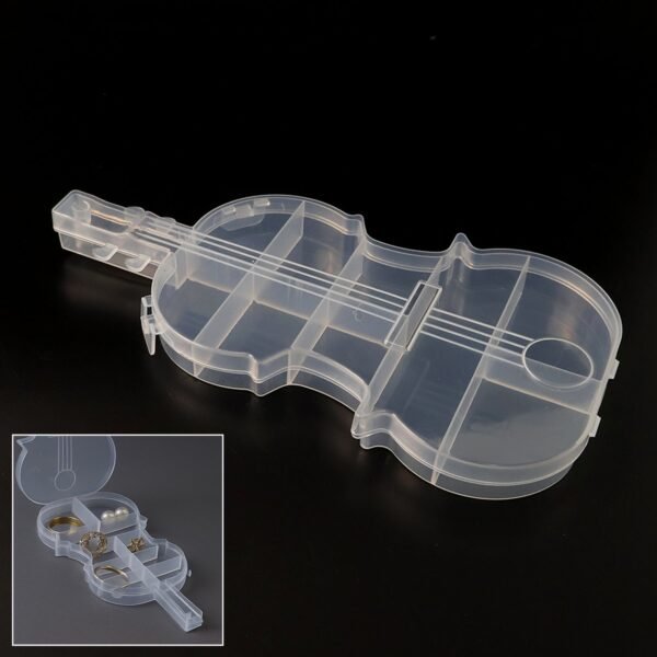 Violin Shape Plastic Storage Box (1 Pc)