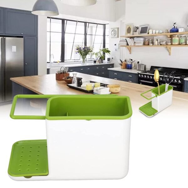 3-in-1 Plastic Sink Stand for Kitchen Use