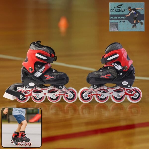 Professional Adjustable Inline Skates for Kids and Adults (Medium / 1 Pair)
